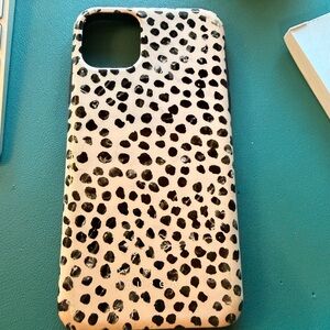 Burga Black and White Polka Dot Phone Case